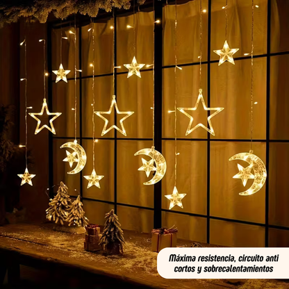 StarGlow: Cascada de Luces LED Navideña