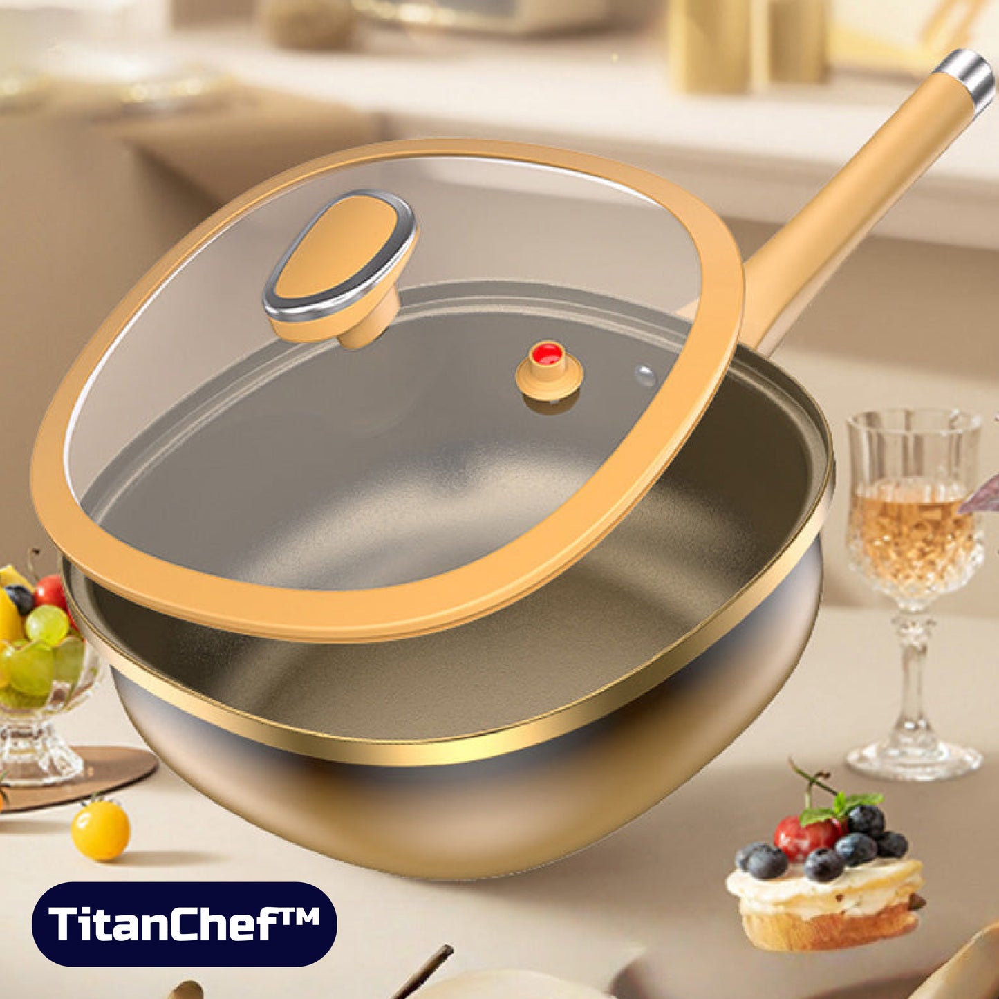TitanChef™ – Olla/Sartén de Titanio Antiadherente