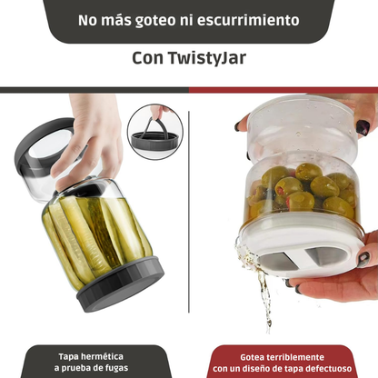 TwistyJar: Tarro giratorio para encurtidos