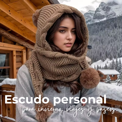 WarmHug™ | Set de Gorro & Bufanda Ultraligero y Súper Cálido