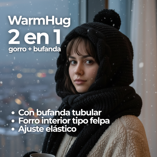WarmHug™ | Set de Gorro & Bufanda Ultraligero y Súper Cálido