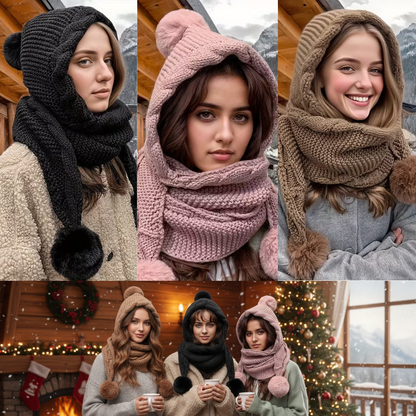 WarmHug™ | Set de Gorro & Bufanda Ultraligero y Súper Cálido