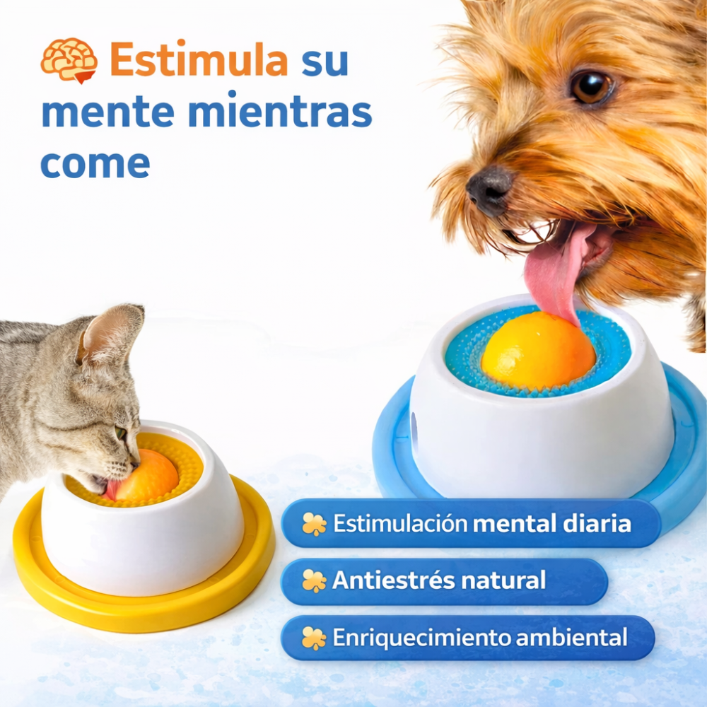 SnackJoy™ – Lick Mat para Perros y Gatos (Alimentación Lenta y Divertida)